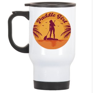 Paddle Girl Sunset Sport Stainless Steel Travel Mug