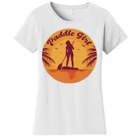 Paddle Girl Sunset Sport Women's T-Shirt