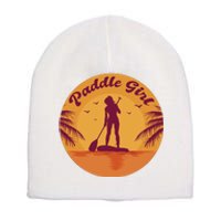 Paddle Girl Sunset Sport Short Acrylic Beanie