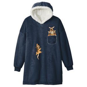 Pocket German Shepherd Hooded Wearable Blanket