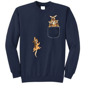 Pocket German Shepherd Tall Sweatshirt