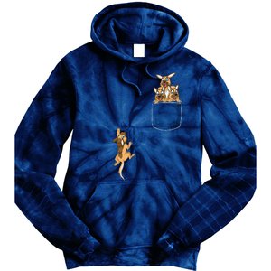 Pocket German Shepherd Tie Dye Hoodie