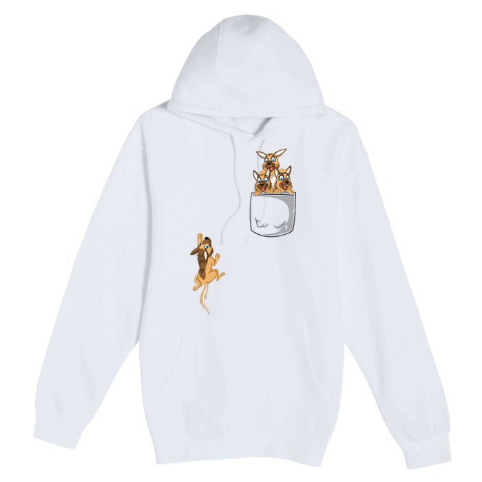 Pocket German Shepherd Premium Pullover Hoodie