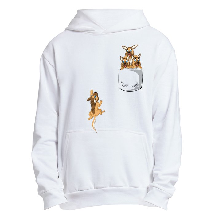 Pocket German Shepherd Urban Pullover Hoodie