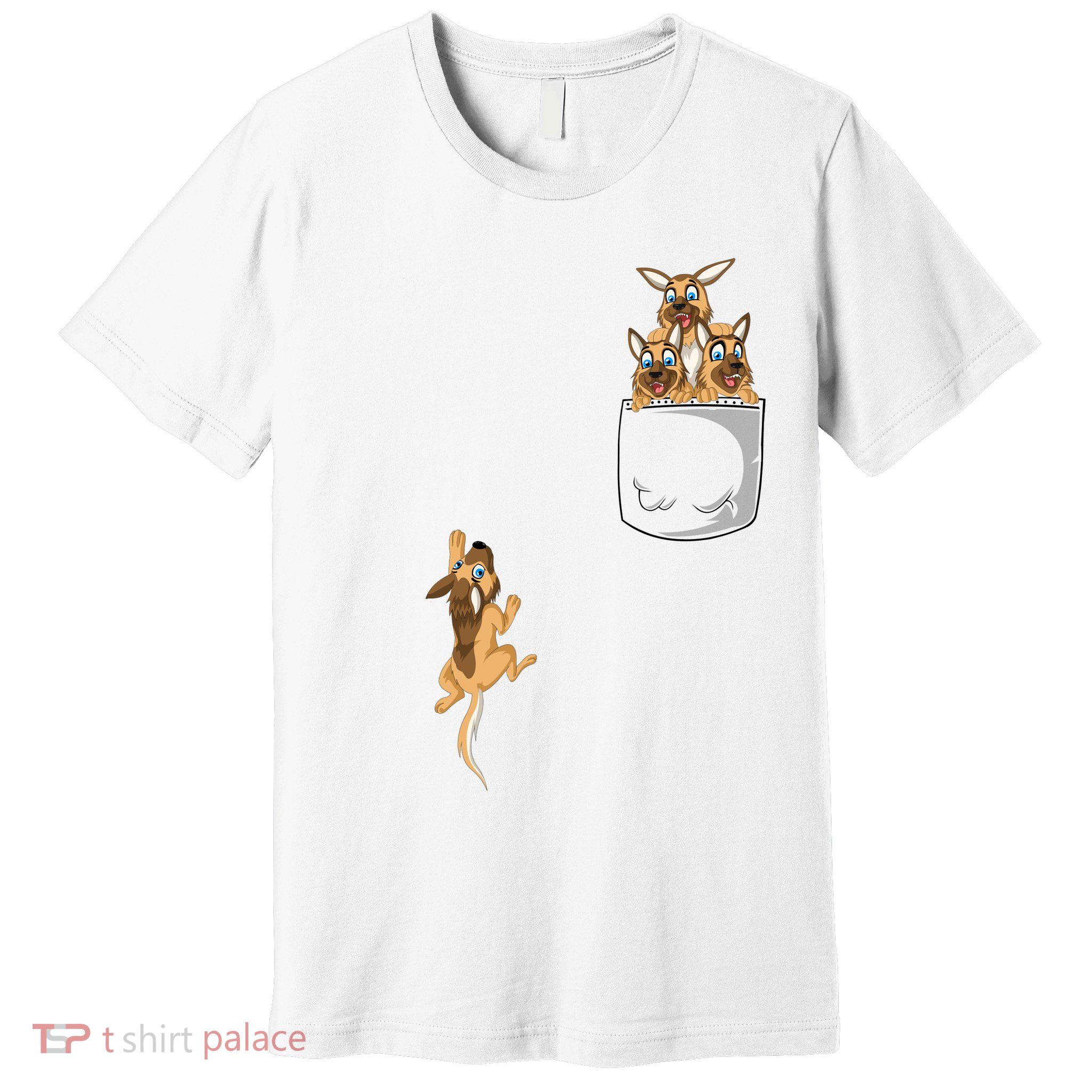 Pocket German Shepherd Premium T-Shirt
