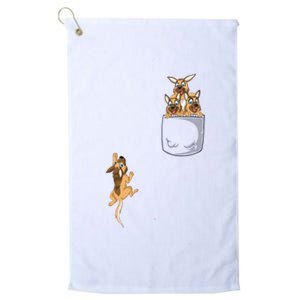 Pocket German Shepherd Platinum Collection Golf Towel