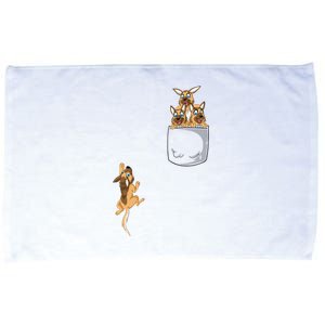 Pocket German Shepherd Microfiber Hand Towel