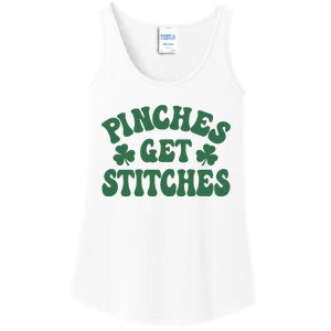 Pinches Get Stitches Lucky Day Patrick's Day Gift Ladies Essential Tank