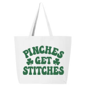 Pinches Get Stitches Lucky Day Patrick's Day Gift 25L Jumbo Tote