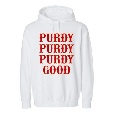 Purdy Good San Francisco Football Playoffs Garment-Dyed Fleece Hoodie