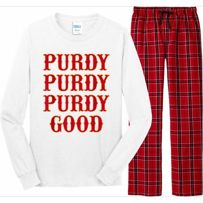 Purdy Good San Francisco Football Playoffs Long Sleeve Pajama Set