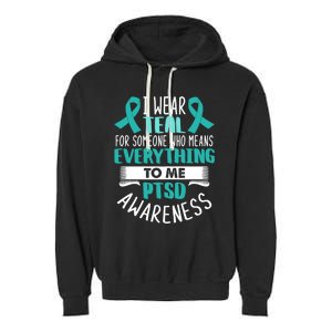 Postcute Gifttraumatic Stress Disorder Warrior Ptsd Awareness Month Gift Garment-Dyed Fleece Hoodie