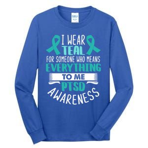 Postcute Gifttraumatic Stress Disorder Warrior Ptsd Awareness Month Gift Tall Long Sleeve T-Shirt