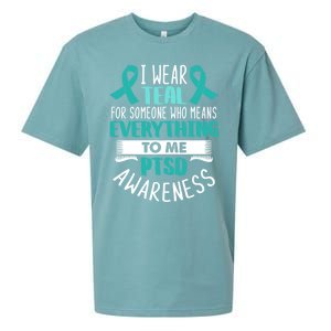 Postcute Gifttraumatic Stress Disorder Warrior Ptsd Awareness Month Gift Sueded Cloud Jersey T-Shirt