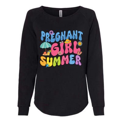 Pregnant Girl Summer Womens California Wash Sweatshirt