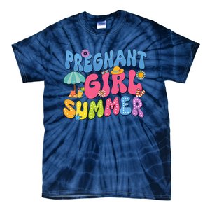 Pregnant Girl Summer Tie-Dye T-Shirt