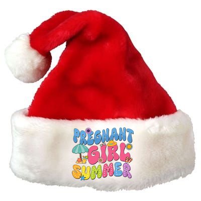 Pregnant Girl Summer Premium Christmas Santa Hat