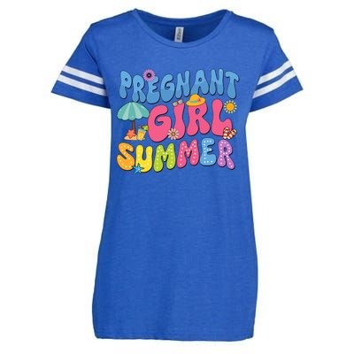 Pregnant Girl Summer Enza Ladies Jersey Football T-Shirt