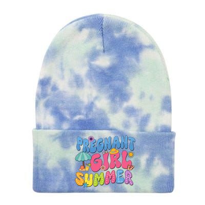 Pregnant Girl Summer Tie Dye 12in Knit Beanie