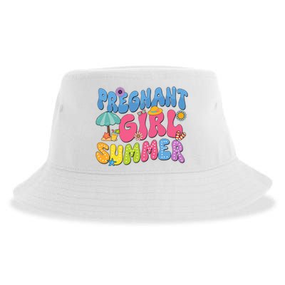 Pregnant Girl Summer Sustainable Bucket Hat