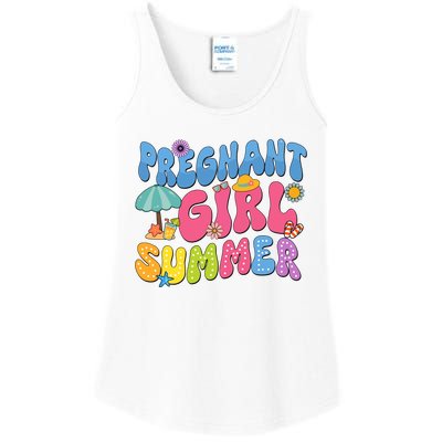 Pregnant Girl Summer Ladies Essential Tank