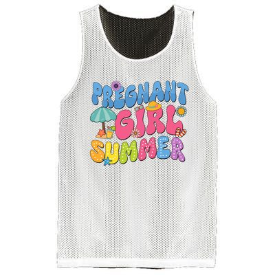 Pregnant Girl Summer Mesh Reversible Basketball Jersey Tank