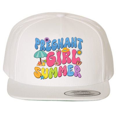 Pregnant Girl Summer Wool Snapback Cap