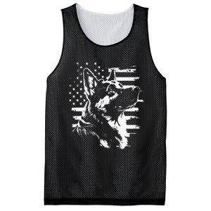 Patriotic German Shepherd AMERICAN FLAG 4th Of July Gifts Mesh Reversible Basketball Jersey Tank