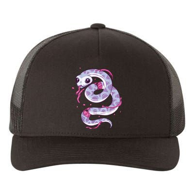 Pastel Goth Snake Creepy Serpent Kawaii Emo Nu Goth Yupoong Adult 5-Panel Trucker Hat