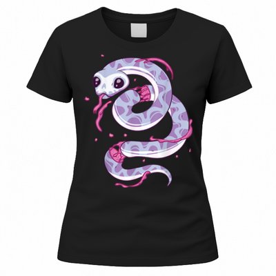 Pastel Goth Snake Creepy Serpent Kawaii Emo Nu Goth Women's T-Shirt