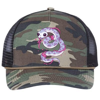 Pastel Goth Snake Creepy Serpent Kawaii Emo Nu Goth Retro Rope Trucker Hat Cap