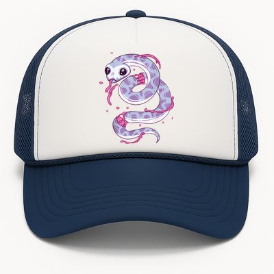 Pastel Goth Snake Creepy Serpent Kawaii Emo Nu Goth Trucker Hat