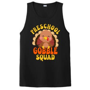 Preschool Gobble Squad Cute Turkey Thanksgiving Teacher PosiCharge Competitor Tank