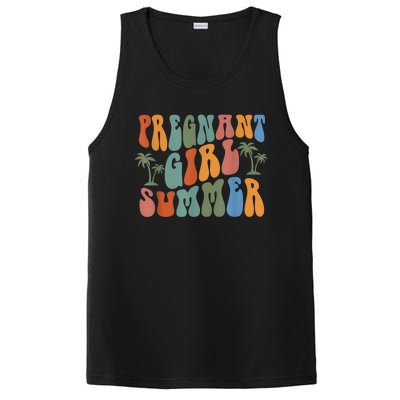 Pregnant Girl Summer Baby Announcement Pregnancy Reveal  PosiCharge Competitor Tank