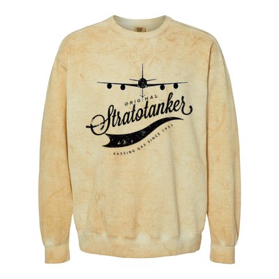 Passing Gas Since 1957 Kc135 Tanker Airplane Colorblast Crewneck Sweatshirt