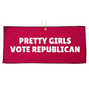 Pretty Girl S Vote Republican Large Microfiber Waffle Golf Towel