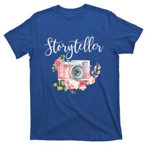 Photographer Gifgift Storyteller Camera Flowers Meaningful Gift T-Shirt