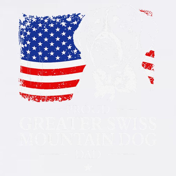 Proud Greater Swiss Mountain Dog Dad American Flag Patriotic Garment-Dyed Sweatshirt