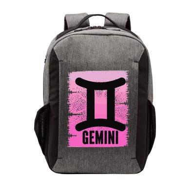 Pink Gemini Symbol May Birthday Born In June Zodiac Sign Vector Backpack