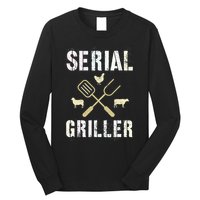 Pitmaster Grilling Serial Griller Pit Grandpa Brisket Patio Long Sleeve Shirt
