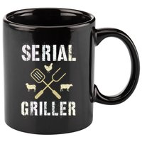 Pitmaster Grilling Serial Griller Pit Grandpa Brisket Patio 11oz C Handle Ceramic Mug