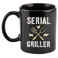 Pitmaster Grilling Serial Griller Pit Grandpa Brisket Patio 11oz C Handle Ceramic Mug