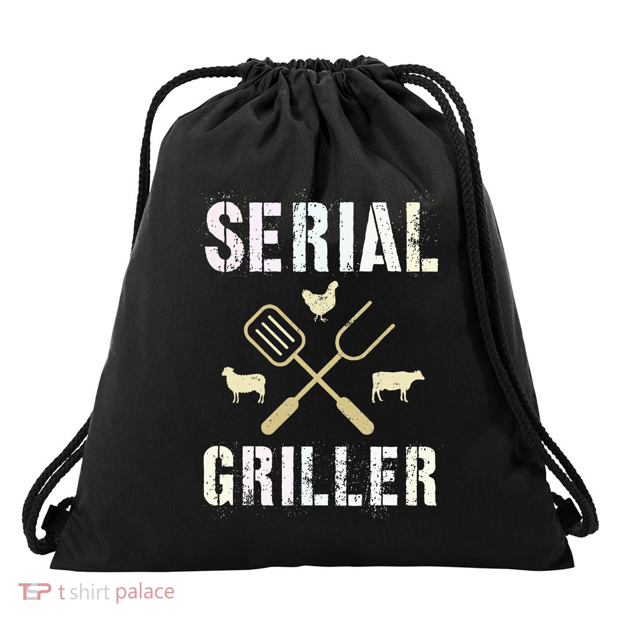 Pitmaster Grilling Serial Griller Pit Grandpa Brisket Patio Drawstring Bag