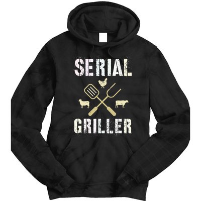 Pitmaster Grilling Serial Griller Pit Grandpa Brisket Patio Tie Dye Hoodie