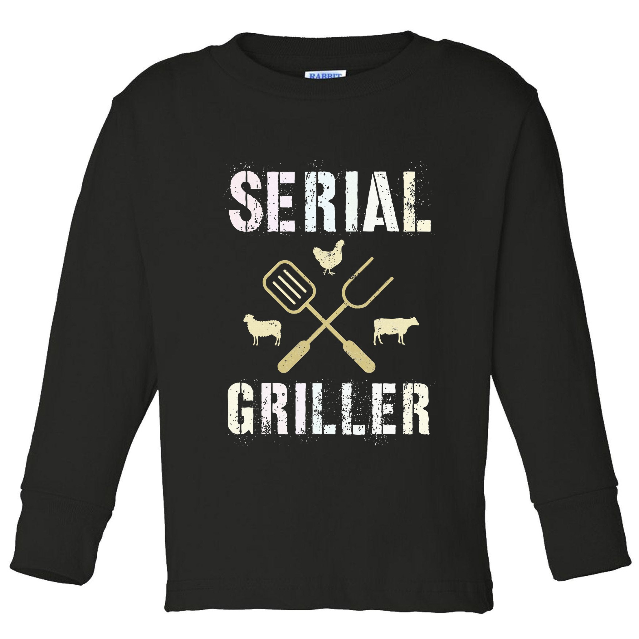 Pitmaster Grilling Serial Griller Pit Grandpa Brisket Patio Toddler Long Sleeve Shirt