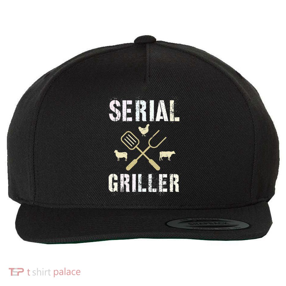 Pitmaster Grilling Serial Griller Pit Grandpa Brisket Patio Wool Snapback Cap