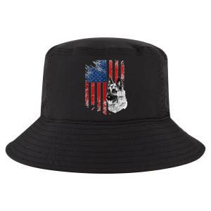 Patriotic German Shepherd Usa American Flag Dog Pet Tank Top Cool Comfort Performance Bucket Hat