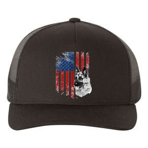 Patriotic German Shepherd Usa American Flag Dog Pet Tank Top Yupoong Adult 5-Panel Trucker Hat