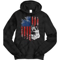 Patriotic German Shepherd Usa American Flag Dog Pet Tank Top Tie Dye Hoodie