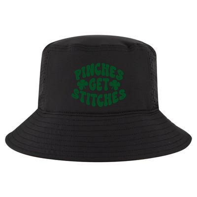 Pinches Get Stitches Funny St Patrick's Day Cool Comfort Performance Bucket Hat